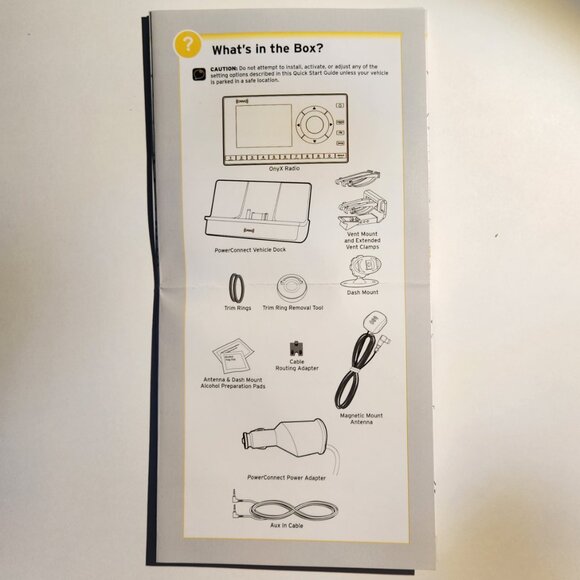 Sirius XM  OnyX Dock & Play Radio + Vehicle Kit - Satellite Radio - XDNX1V1 - Picture 16 of 16